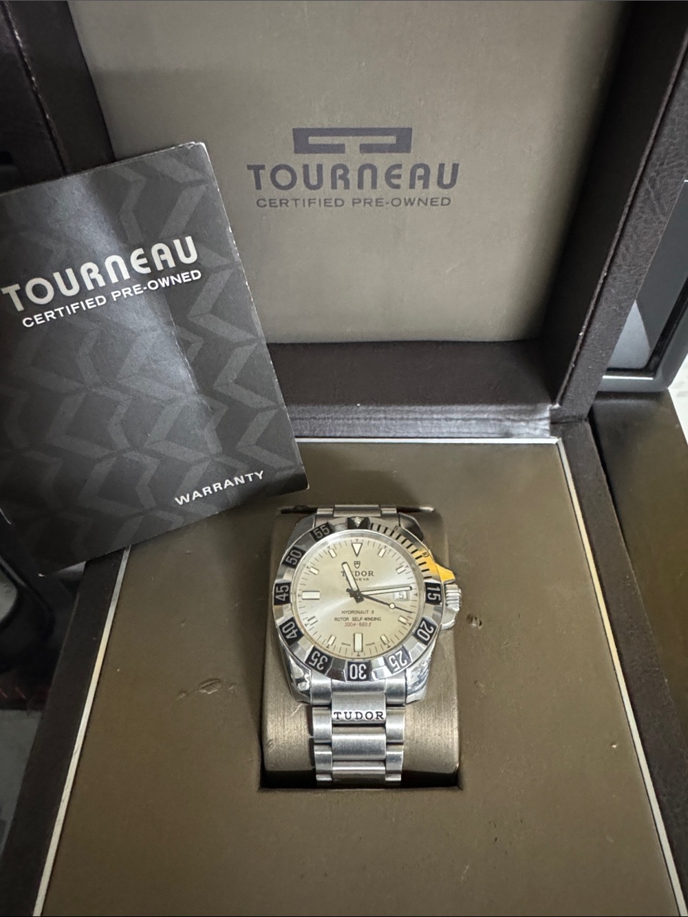 Tudor Hydronaut II Stainless Steel Silver Dial Men's Watch model # 25600